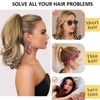 Webshaiy 12" Short Ponytail Extension, Claw Clip in Ponytail Hair