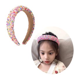 ZYALTFDC Donut Sprinkle Headband for Women's Hair Accessories Candy Hairbands Headband Cute Sweet Padded Head Bands for Women's Hair Band for Girls