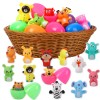 Lumiparty 18pcs Easter Eggs PreFilled with Animal Finger Puppets for