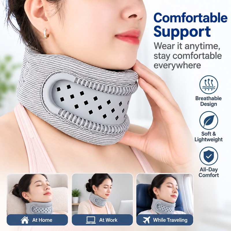 Silicone Neck Support Brace for Posture Support & Daily Comfort