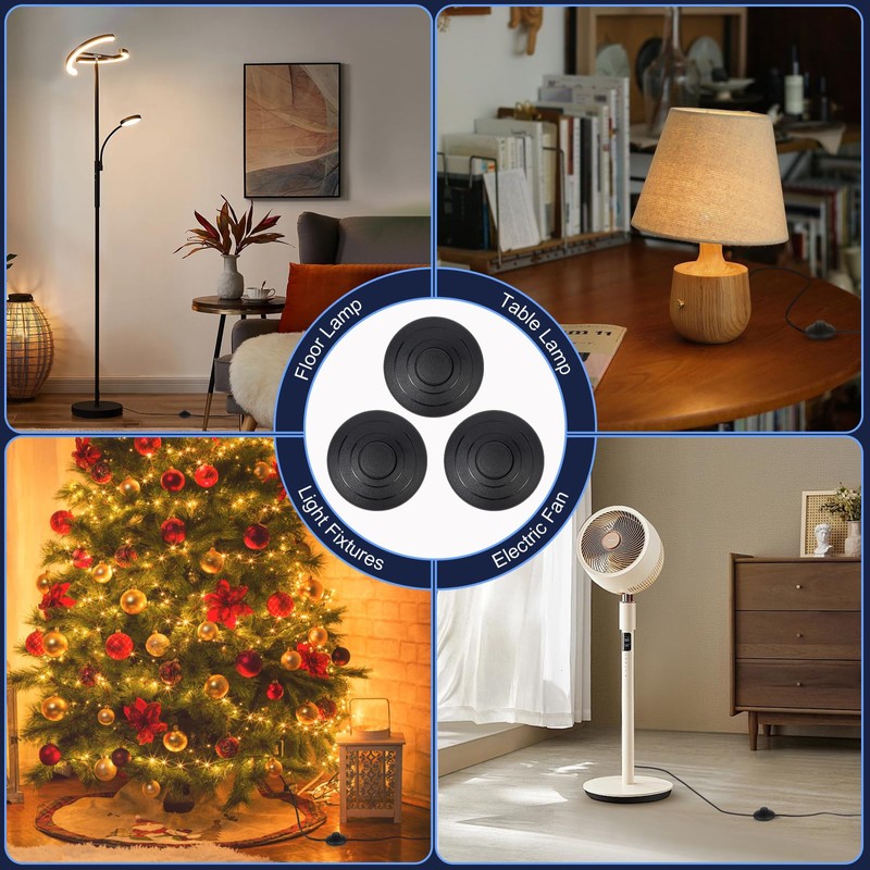 3 Pack​​ Floor Lamp Foot Switch – Spring On/Off Switch