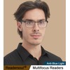 Readersoul 2 Pack Progressive Multifocal Reading Glasses For Men,Upgraded Premium