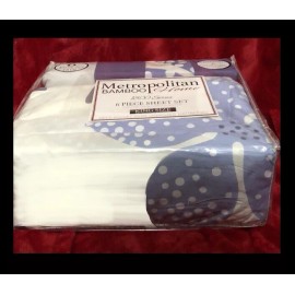 METROPOLITAN BAMBOO 1800 SERIES 6pc SHEET SET KING SIZE, 2 free pillowcases,
