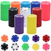 Coopay 250 Pcs Plastic Poker Chips for Texas Hold'em, Blackjack,