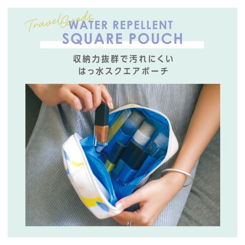 【2025】Wpc. Patterns Waterproof Square Pouch, Merry Flower Off W140-372-204