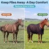 Hsei Horse Fly Sheet Black Mesh Breathable UV Protection Summer