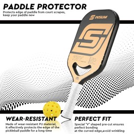 insum Pickleball Paddle Protection Tapes - Edge Guard Tapes, Pre-Cut V, 20/23/26mm Width Protective Tapes for All Thickness Edges