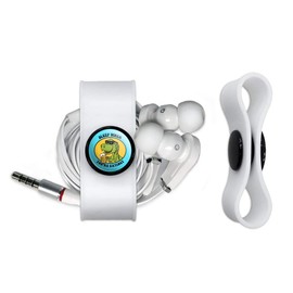 GRAPHICS & MORE Sleep When Your Extinct Dinosaur Funny Humor Headphone Earbud Cord Wrap - Charging Cable Manager - Wire Organizer Set of 2 - White