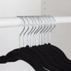 10 PACK VELVET HANGER BLACK