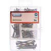 Connex DP8500102 Universal 76 Pieces-Various Sizes-Countersunk Head-Pozidriv Drive-Fully Threaded-Yellow Galvanised/Screw