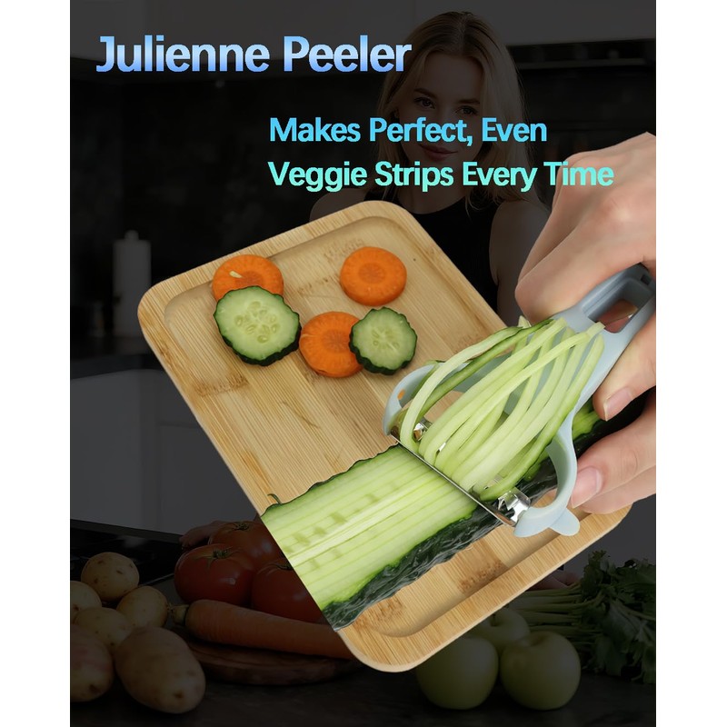 HEYCROWN Vegetable Peeler Set 3-Piece Potato Peelers for Veggie, Fruit