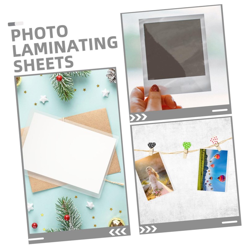 OHPHCALL Thermal Laminating Pouches 100pcs Lamination Sheets Laminating Film for