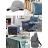 TinaKim Faux Linen Chair Cover Sofa Couch Seat Cover Replacement