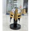 Medieval Functional Mini Mask Viking Helmet Decorative Armor On Stand