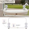 Cordless Cat Window Perch, Large Size Hammock with 4 Strong
