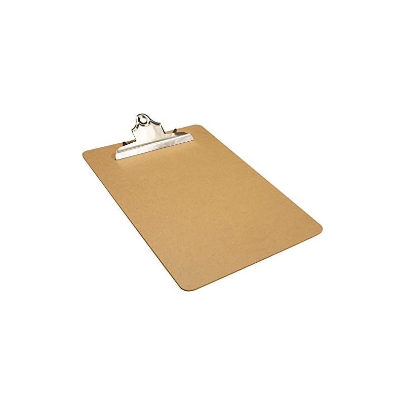 eco-eco A4 Masonite Strong Clipboard with Heavy Duty Metal Clip,