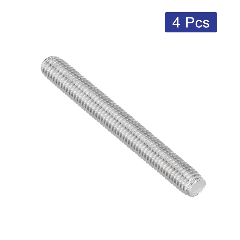 QUARKZMAN Pack of 4 Fully Threaded Spindle, M10 x 80