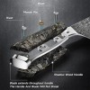 Kuwata 8 Inch Damascus Professional Black Gold Series Chefs Knife