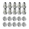 Neeseelily 10PCS JIC-04 Cap and Plug Set 1/4" 0304-C-04 2408-04