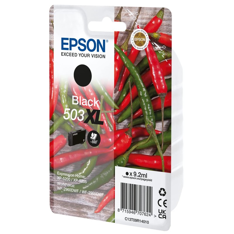 Epson Ink/503XL 502XL Binoculars 9.2 ml BK SEC, Black