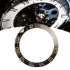 Ceramic Watch Bezel Ring Black Base Gold Digit Watch Bezel