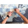 US Travel Map with Push Pins on Canvas - Detailed
