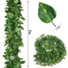 ZWYOQI 84 feet Artificial Vines Greenery Garland Fake Hanging Leaves