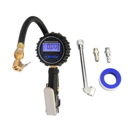 Twilight Garage Digital Tire Inflator with Pressure Gauge 200 PSI, Heavy Duty Air Compressor Accessories, w/Rubber Hose and Quick Connect Coupler Car Accessories