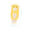 NOLITOY 1set Portable Cartoon Dispenser Bottles for Lotion and Shampoo