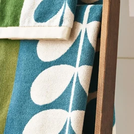 Orla Kiely Bathroom Towel Stem Check Willow - Hand Towel 50 x 90 cm