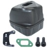 AUMEL Muffler w/Bracket Bolts Gasket Kit Fit Husqvarna 357XP 357