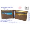 Slim Money Clip Blocking RFID Leather Front Pocket Thin Wallets