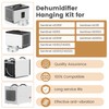 Heavy-Duty Hanging Kit Easily Raises And Lowers Dehumidifier, Helps Reduce