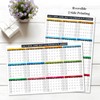 2026-2027 Academic Calendar 2-Pack (11x17"), Laminated + Cardstock, Reversible Vertical/Horizontal,