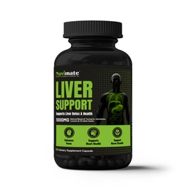 Nuvimate Liver Detox Supplement Capsule for Liver Health & Antioxidant Support Pormote Liver Detoxification Natural Vegan & Herbal Supplement Capsules - 60 Count