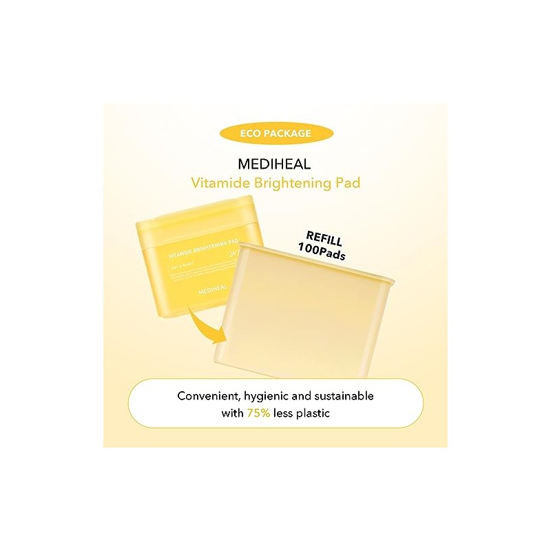 Mediheal Vitamide Brightening Pad Refill - 100 Vegan Gauze Pads