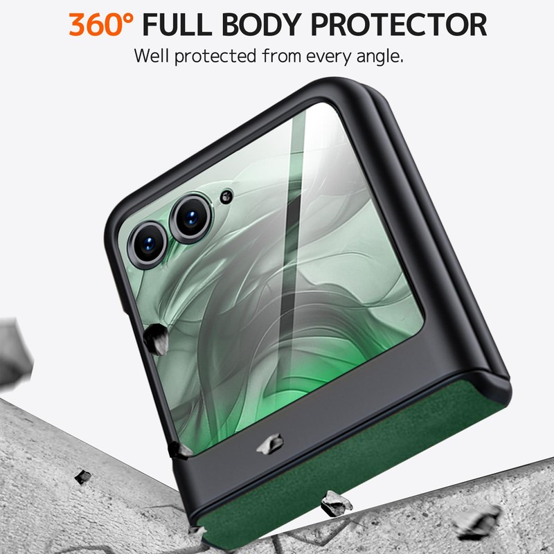 NINKI Compatible Moto Razr 50 Case with LCD Film, Good