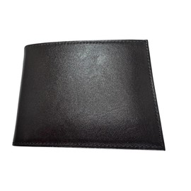 Wallet Leather with 1 ID Window for Men, Bifold Top Flip, Travel Wallet with Extra Capacity for 9 Credit Cards, Black, Leather Wallet for Men