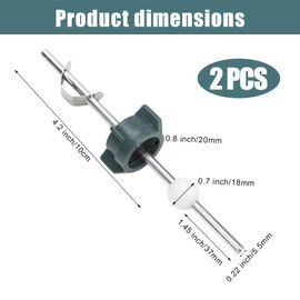 2pcs Lavatory Pop Up Center Piece Assembly, Bathroom Sink Drain Stopper Ball Pivot Rod Replacement Compatible with Price Pfister Pop up Stopper & Other Hot Brands Replacement for PS2673