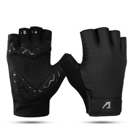 Alpensattel Cycling Gloves for Men and Women, Half Finger Summer Cycling Gloves, Non-Slip & Ergonomically Padded, Sizes S-XXL Available