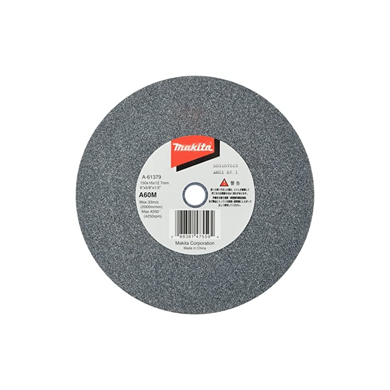 Makita A-61379 Grinding Wheel (Flat Whetstone) Grit Size A60 Outer