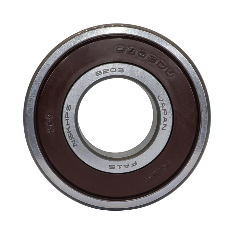 NSK (Qty.2) NSK 6203DDU 6203-2RS RUBBER SEALED Bearings17X40X12 mm Made