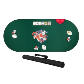 Feltectors Board Game  Mahjong Neoprene Mat Card Table Cover 73x31.5" -Green