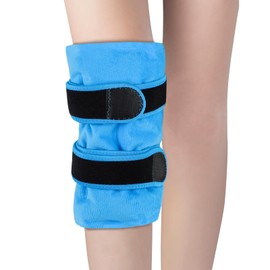 PUGTOW Adjustable Knee Ice Pack Wrap with Reusable Gel, Cold & Hot Therapy for Post-Sports, Injury Relief, Physiotherapy & Recovery