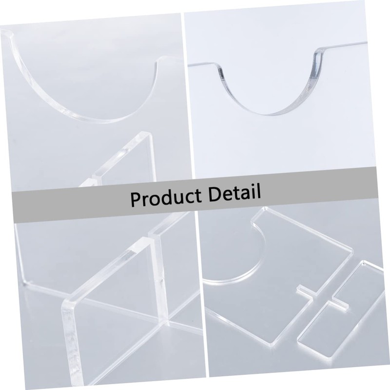 Totority 2pcs Acrylic Baseball Bat Display Holder Horizontal Desktop Rack