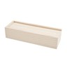 VBS Pencil Box with Sliding Lid Raw Wood