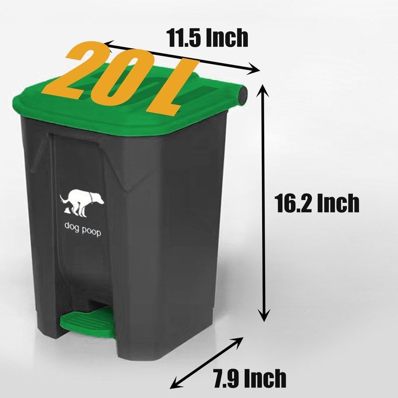 6Pack - Large Dog Pooper Scooper for yard - 20L
