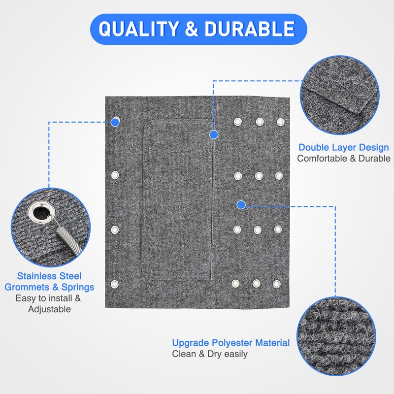 Nilight RV Step Covers 3 Pack 23 inch, Fits 8-11"