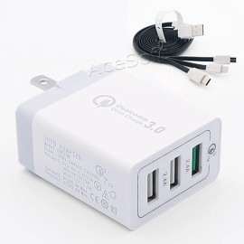 For LG Quick Charging Portable Foldable QC3.0 Charger 3in1 Cable for LG G5 LS992 Sprint