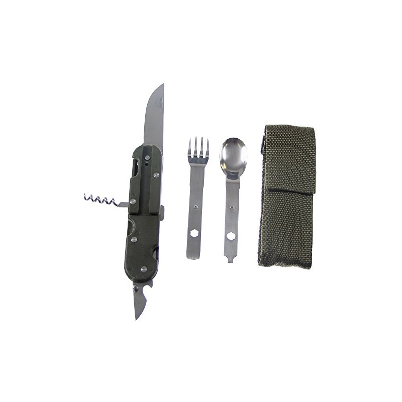 MFH Essbesteck, 3-tlg. Nylonetui, klappbar